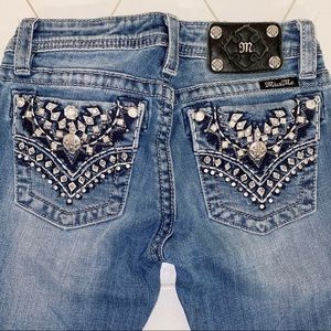 🛍MISS ME_capris cuffed jeans for girl size 14👖